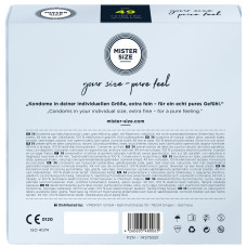 Презервативы для пениса длиной 9,5–10 см, 36 шт Mister Size - pure feel 49
