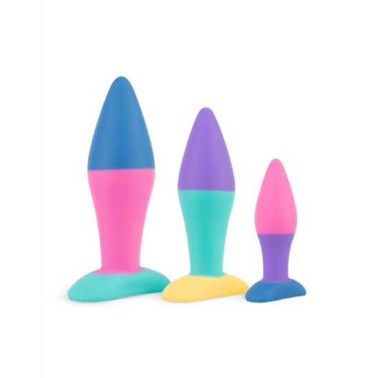 Набір анальних пробок, діаметр 2,9 см, 3,9 см, 5 см PMV20 Koda Butt Plug Set