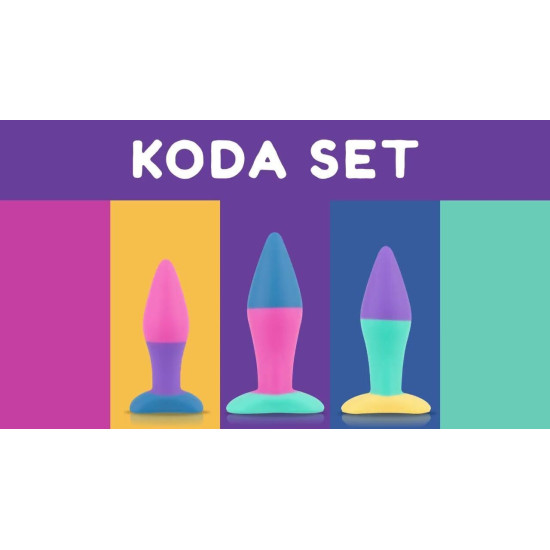 Набір анальних пробок, діаметр 2,9 см, 3,9 см, 5 см PMV20 Koda Butt Plug Set