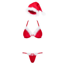 Комплект Obsessive Santastic 3-Pcs Set, S/M