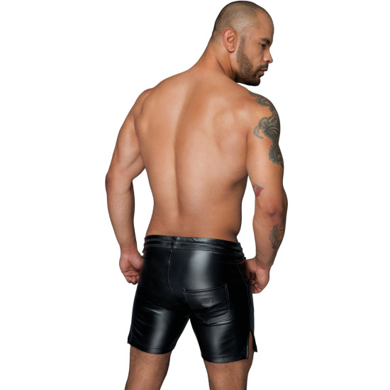 Мужские шорты из материала с мокрым эффектом Noir Handmade H061 Powerwetlook Shorts, L