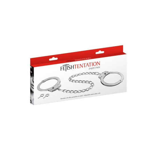 Металлические поножи Fetish Tentation Adjustable Metal Ankle Cuffs