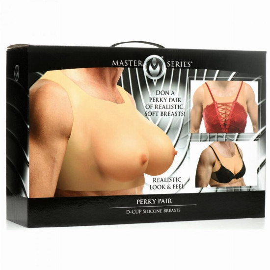 Накладная силиконовая грудь, размер D Master Series Perky Pair D-Cup Silicone Breasts