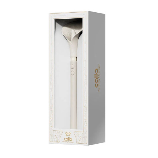 Вібромасажер у вигляді квітки, білий Zalo Calla Ivory White