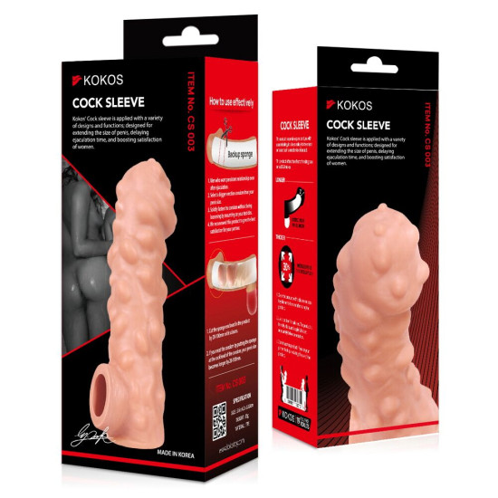 Насадка на член Kokos Cock Sleeve CS 003, L