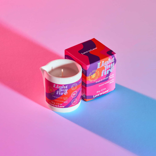 Масажна свічка з ароматом моноі Love To Love Light My Fire Monoi, 65 ml