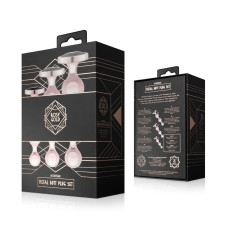 Набор металлических анальных пробок, 3 шт Rosy Gold Metal Butt Plug Set 3 Pieces