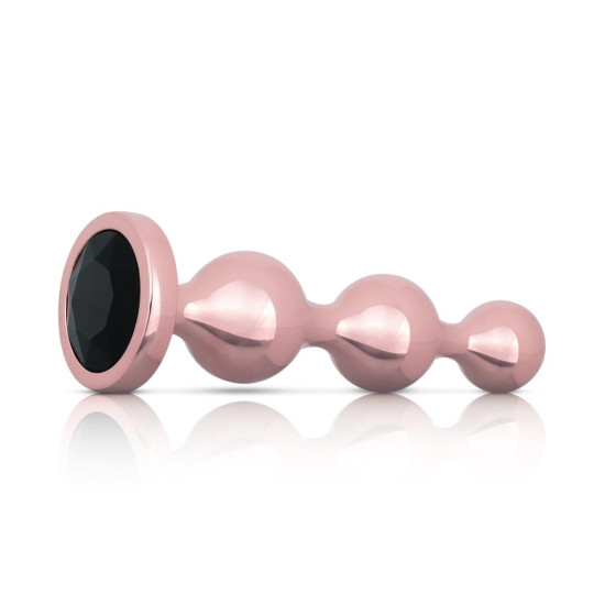 Набор металлических анальных пробок, 3 шт Rosy Gold Metal Butt Plug Set 3 Pieces