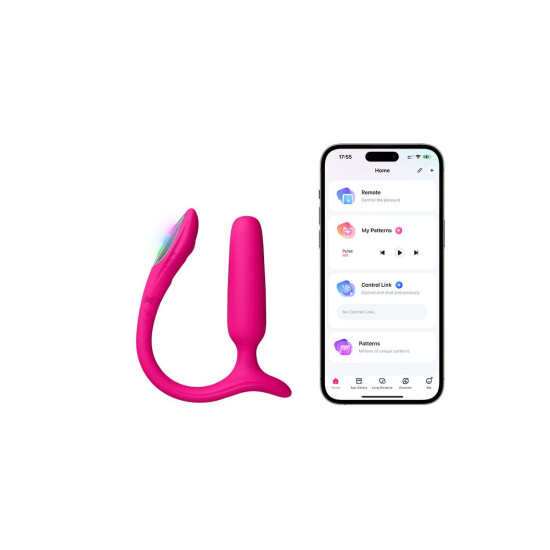 Дуже потужна анальна смарт-вібропробка з Led-підсвічуванням Lovense Lush Anal