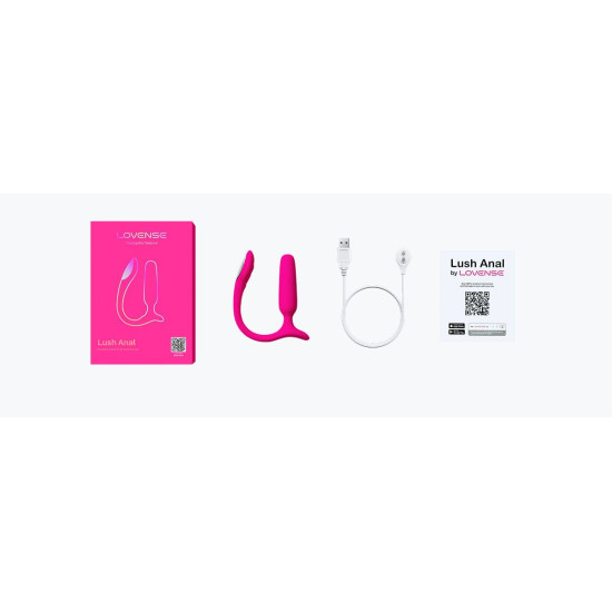 Дуже потужна анальна смарт-вібропробка з Led-підсвічуванням Lovense Lush Anal