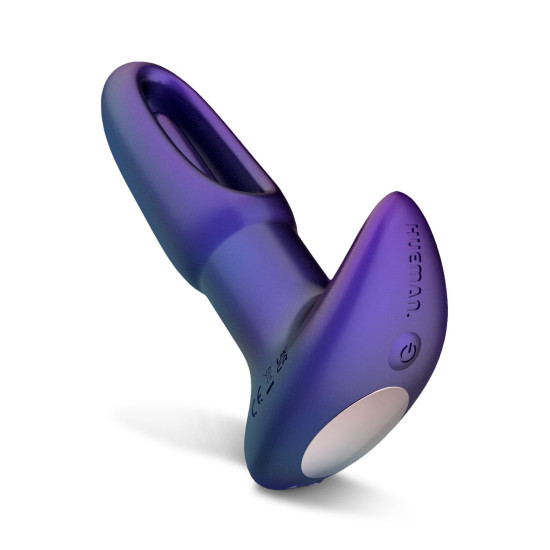 Анальна пробка з віброязичком Hueman Voyager Butt Plug With Tapping