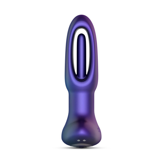 Анальна пробка з віброязичком Hueman Voyager Butt Plug With Tapping