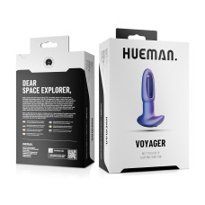 Анальна пробка з віброязичком Hueman Voyager Butt Plug With Tapping