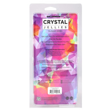 Ділдо, довжина 21.6 см, райдужний Doc Johnson Crystal Jellies - 8.5 Inch Сlassic Dong - Rainbow