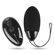 Віброяйце чорного кольору потужне з пультом ДК Alive Magic Egg Max Black Black