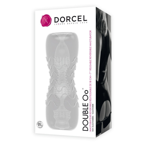 Двосторонній мастурбатор із двома рельєфами Dorcel Double OO