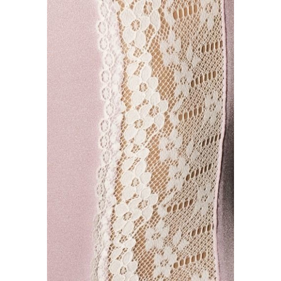 Приталенная сорочка с чашечками (трусики в комплекте), розовая SHANTI CHEMISE Pink, L/XL