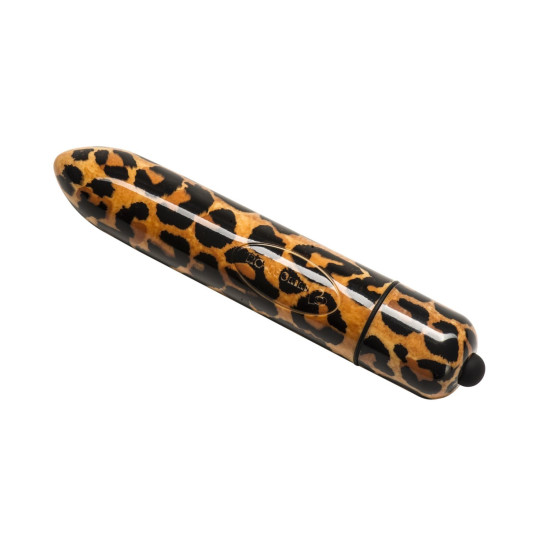 Вібратор з леопардовим принтом і 10 швидкостями, довжина 16 см Rocks Off RO-160mm 10 Leopard Print
