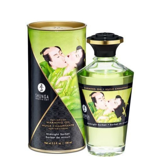 Їстівна масажна олія з афродизіаками Shunga Aphrodisiac Warming Oil Midnight Sorbet, 100 ml