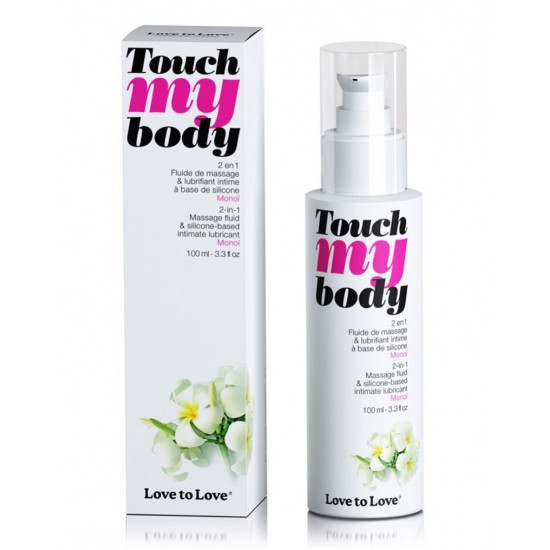 Зволожувальний гель для сексу і масажу 2-в-1 з ароматом моной Love To Love TOUCH MY BODY Monoi, 100 ml