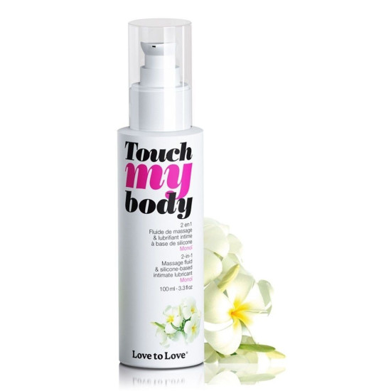 Зволожувальний гель для сексу і масажу 2-в-1 з ароматом моной Love To Love TOUCH MY BODY Monoi, 100 ml