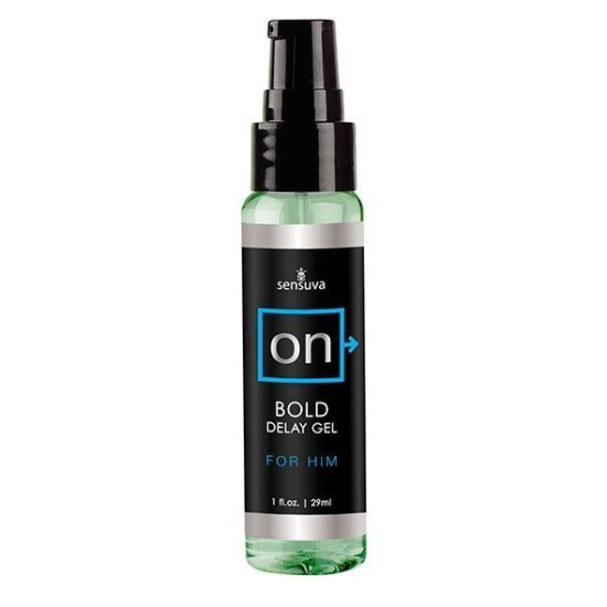 Гель-пролонгатор для чоловіків із солодко-м'ятним смаком Sensuva ON Bold, 29 ml