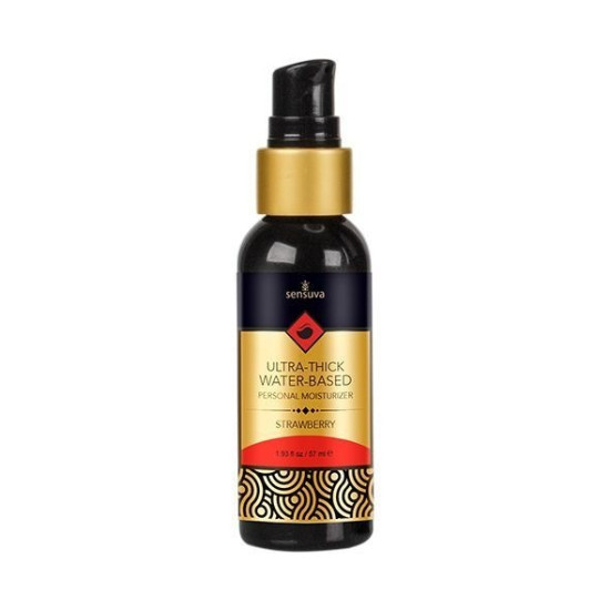 Полуничний лубрикант на водній основі Sensuva UltraThick Water-Based Strawberry, 125 ml