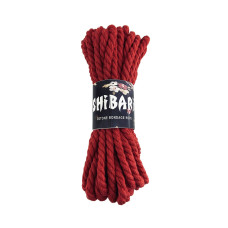 Мотузка для еротичного зв'язування, бавовняна, червона, 8 м, 6 мм Feral Feelings Shibari Rope Red
