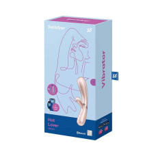 Смарт-вібратор-кролик з підігрівом, сріблястий Satisfyer Hot Lover Silver