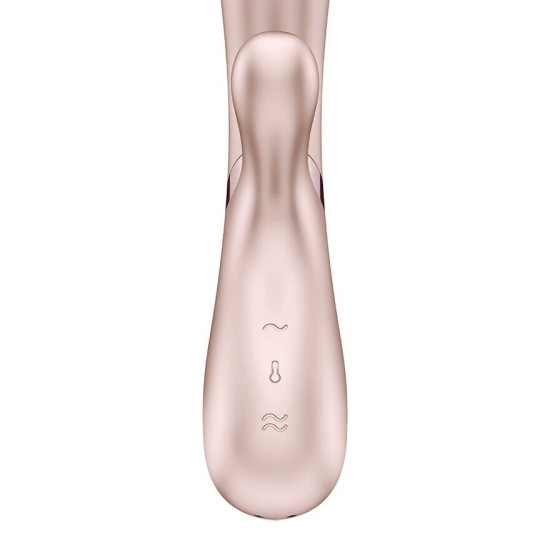 Смарт-вібратор-кролик з підігрівом, сріблястий Satisfyer Hot Lover Silver