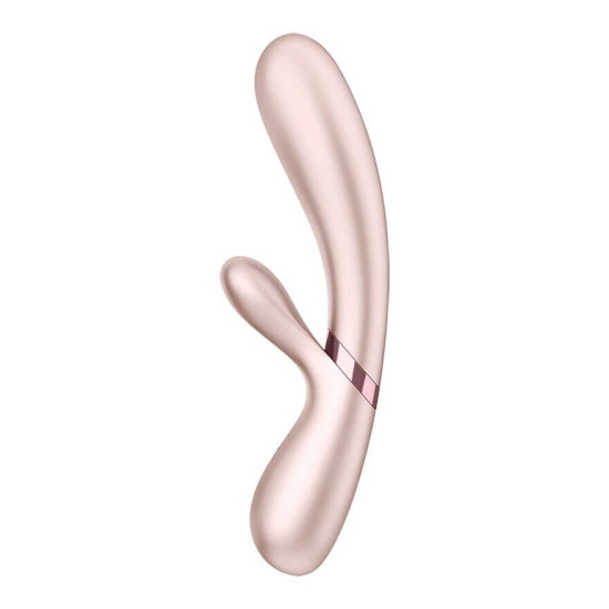 Смарт-вібратор-кролик з підігрівом, сріблястий Satisfyer Hot Lover Silver