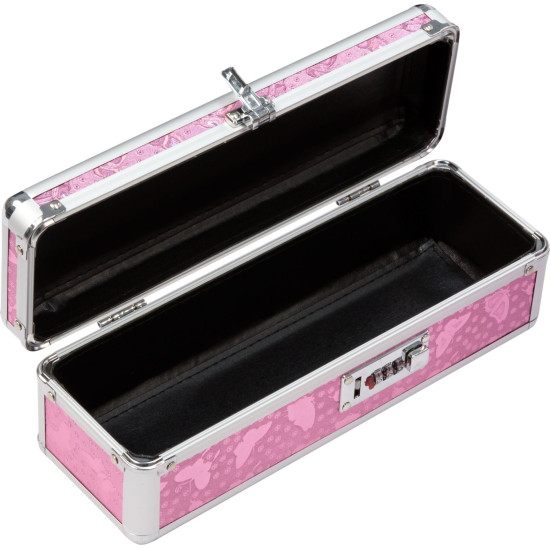 Кейс для хранения секс-игрушек с кодовым замком, розовый PowerBullet Lockable Vibrator Case Pink
