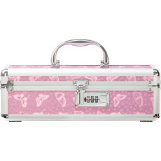Кейс для зберігання секс-іграшок з кодовим замком, рожевий PowerBullet Lockable Vibrator Case Pink
