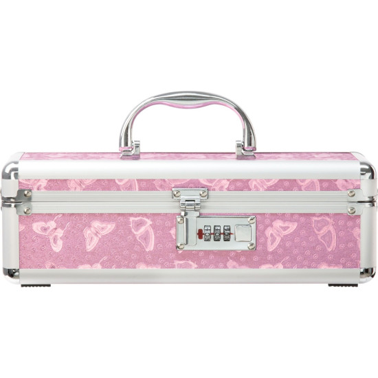 Кейс для хранения секс-игрушек с кодовым замком, розовый PowerBullet Lockable Vibrator Case Pink