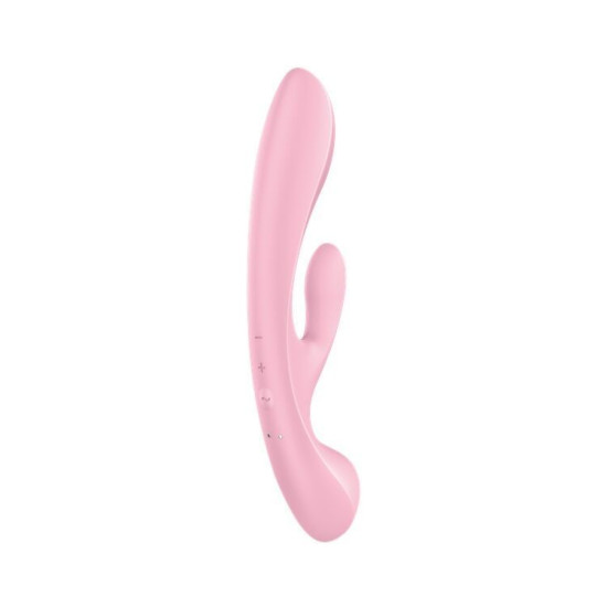Вібратор-кролик, рожевий Satisfyer Triple Oh Pink