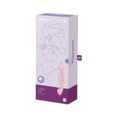 Вібратор-кролик, рожевий Satisfyer Triple Oh Pink