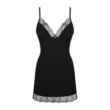 Сорочка і трусики з ефектом омбре, рожеві Obsessive Bella Rou Chemise & Thong, XL/2XL
