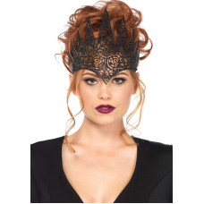Широка корона, чорна Leg Avenue Die Cut Royal Crown Black