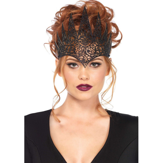 Широка корона, чорна Leg Avenue Die Cut Royal Crown Black