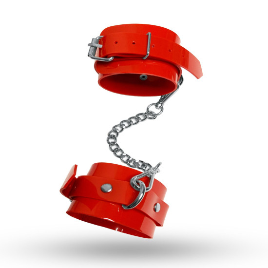 БДСМ наручники з ПВХ, червоні Feral Feelings Hand Restraints Red