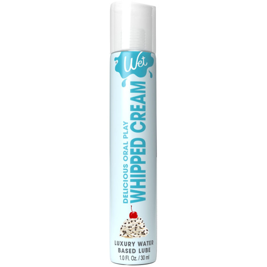 Їстівна змазка для оральних пестощів зі смаком збитих вершків Wet Oral Play Whipped Cream, 30 ml