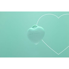 Мини-вибратор «Сердечко» на шнурке, 9 режимов, зелёный FairyGasm PleasureStone Green