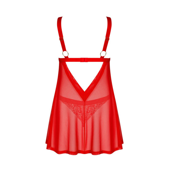 Бэби-долл с трусиками Obsessive Elianes Babydoll & Thong, XL/2XL