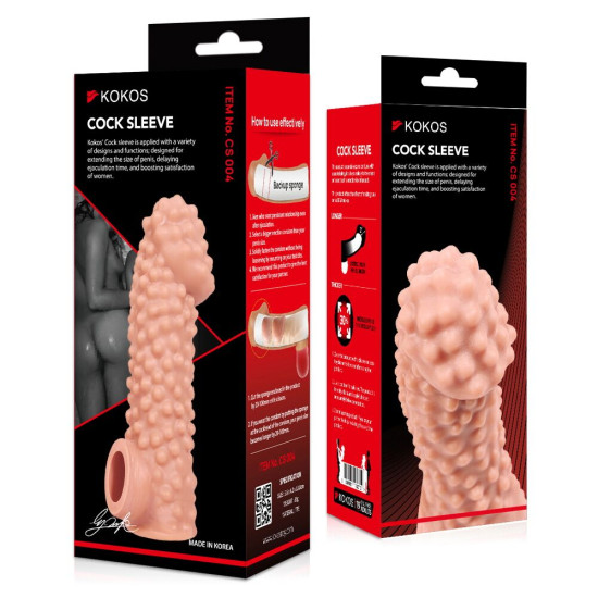 Насадка на член Kokos Cock Sleeve CS 004, M