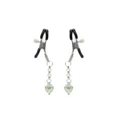 Зажими для сосків, що світяться у темряві, зелені Liebe Seele Glow-in-dark Nipple Clamps Green