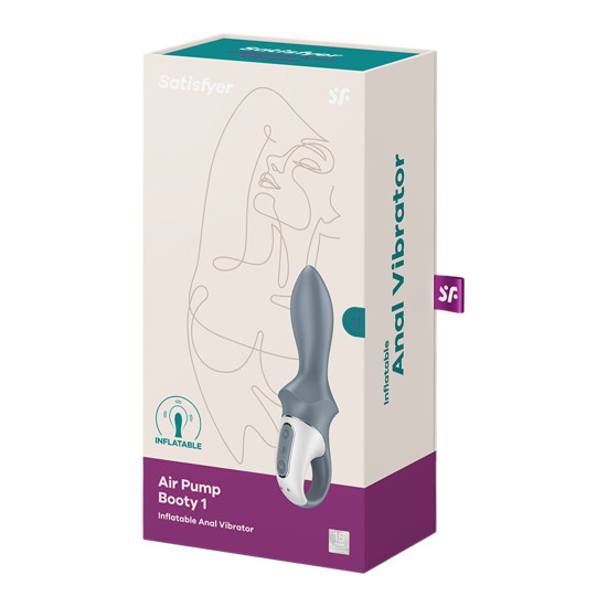 Анальный вибратор с функцией надувания Satisfyer Air Pump Booty 1