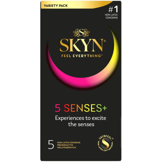 Набор ароматизированных презервативов с разными вкусами, микс SKYN 5 Senses, 5 шт
