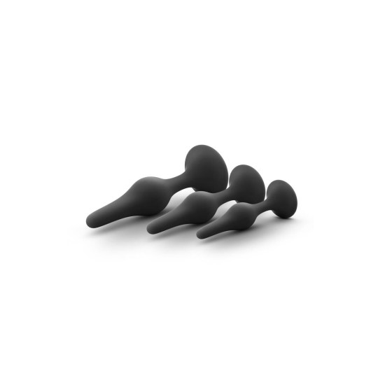 Набор анальных пробок для новичков, черный Blush Luxe Beginner Plug Kit Black