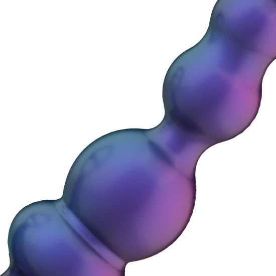 Анальный вибратор с эрекционным кольцом Hueman Stellar Force Anal Beads with Cockring