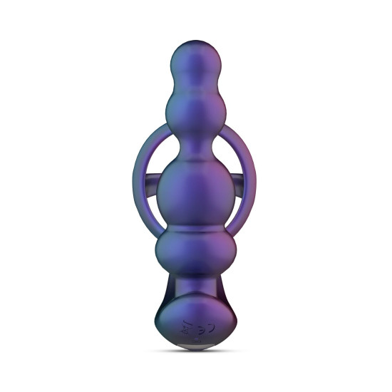 Анальный вибратор с эрекционным кольцом Hueman Stellar Force Anal Beads with Cockring